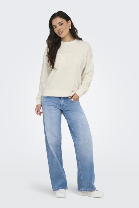 Only onlpam l/s o-neck box cc swt